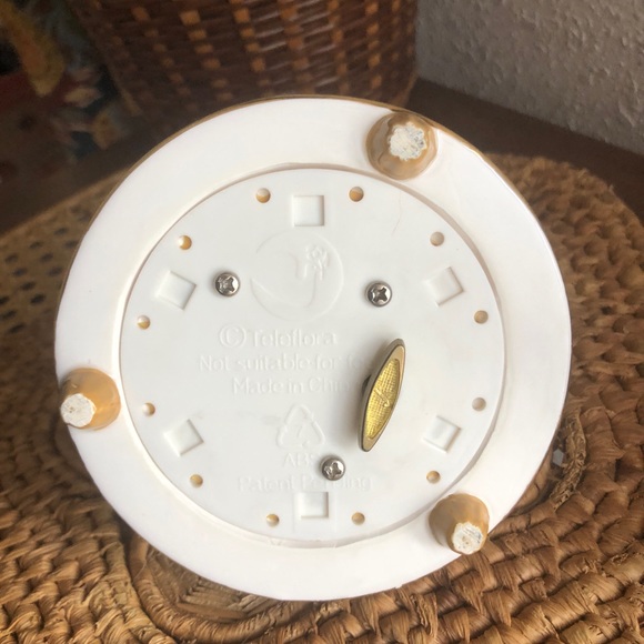 Hummingbird on Gardenia Porcelain Teleflora Music Box - Picture 11 of 11